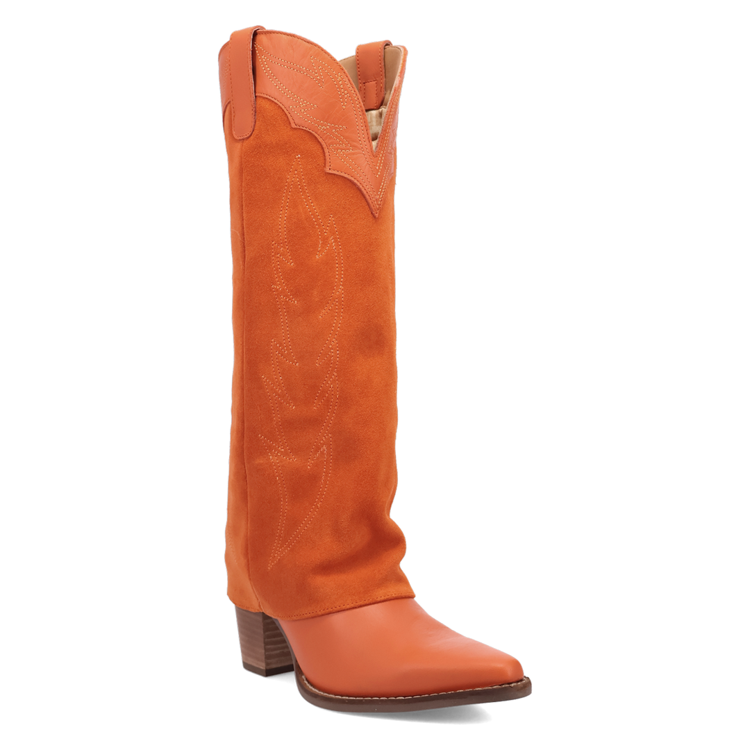Online Exclusive | Dingo | Wild Fire Leather Boot in Orange **PREORDER