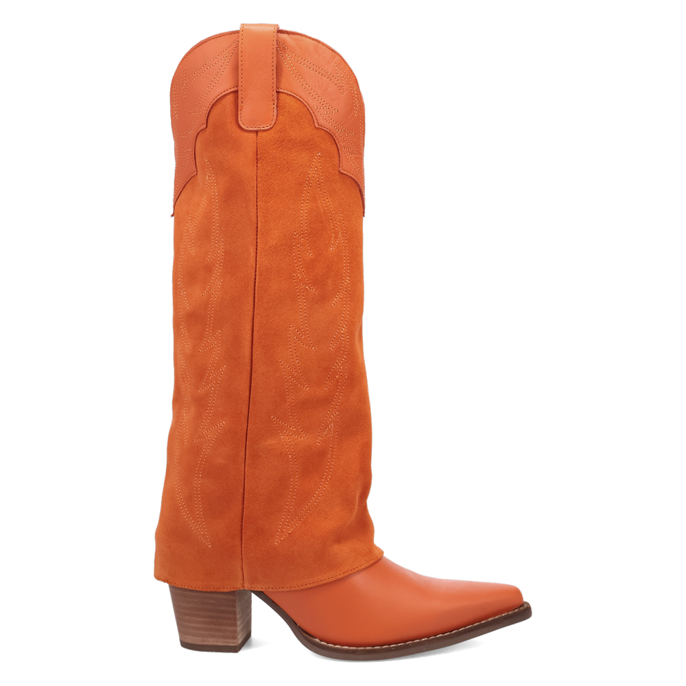 Online Exclusive | Dingo | Wild Fire Leather Boot in Orange **PREORDER