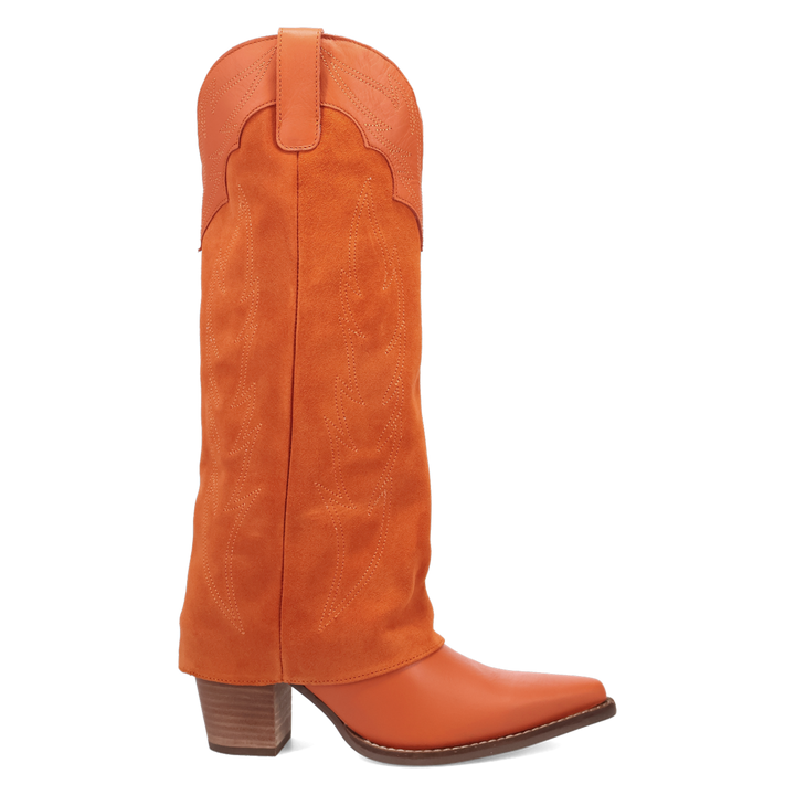 Online Exclusive | Dingo | Wild Fire Leather Boot in Orange **PREORDER