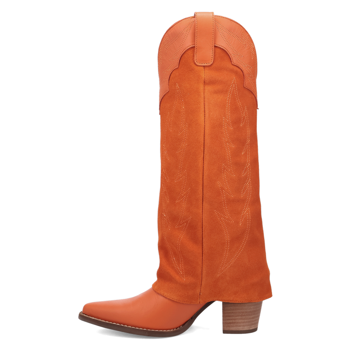 Online Exclusive | Dingo | Wild Fire Leather Boot in Orange **PREORDER