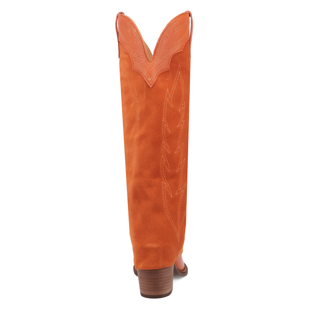 Online Exclusive | Dingo | Wild Fire Leather Boot in Orange **PREORDER
