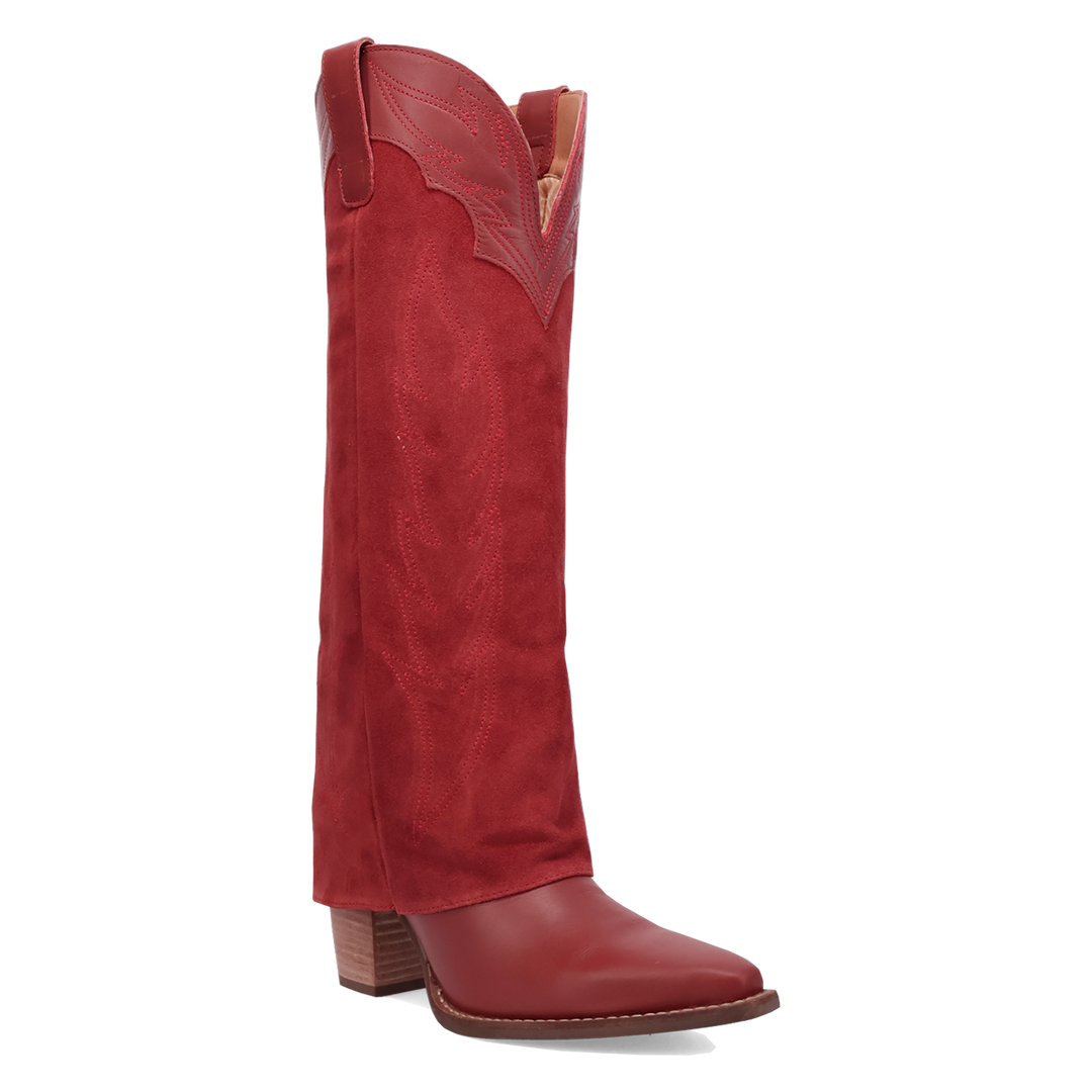 Online Exclusive | Dingo | Wild Fire Leather Boot in Red **PREORDER