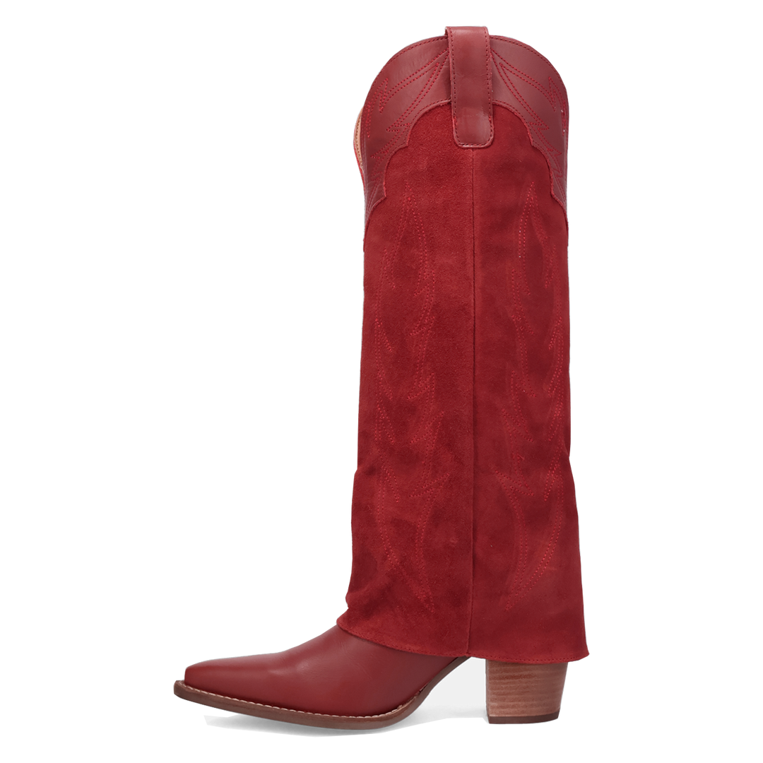 Online Exclusive | Dingo | Wild Fire Leather Boot in Red **PREORDER