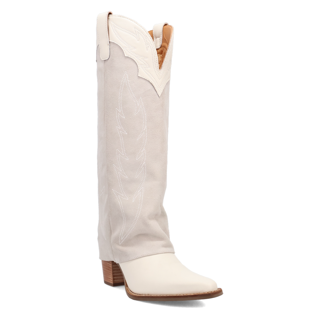 Online Exclusive | Dingo | Wild Fire Leather Boot in White **PREORDER
