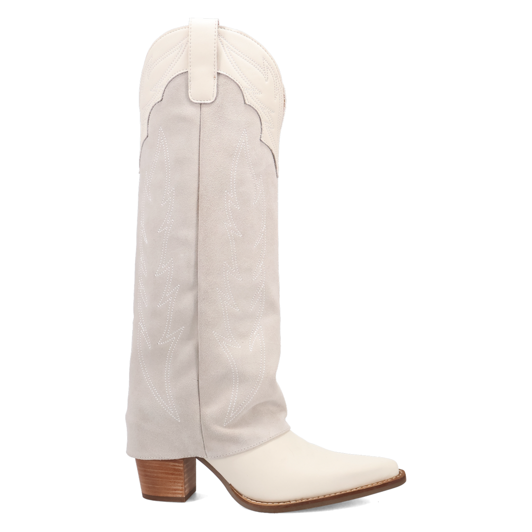 Online Exclusive | Dingo | Wild Fire Leather Boot in White **PREORDER