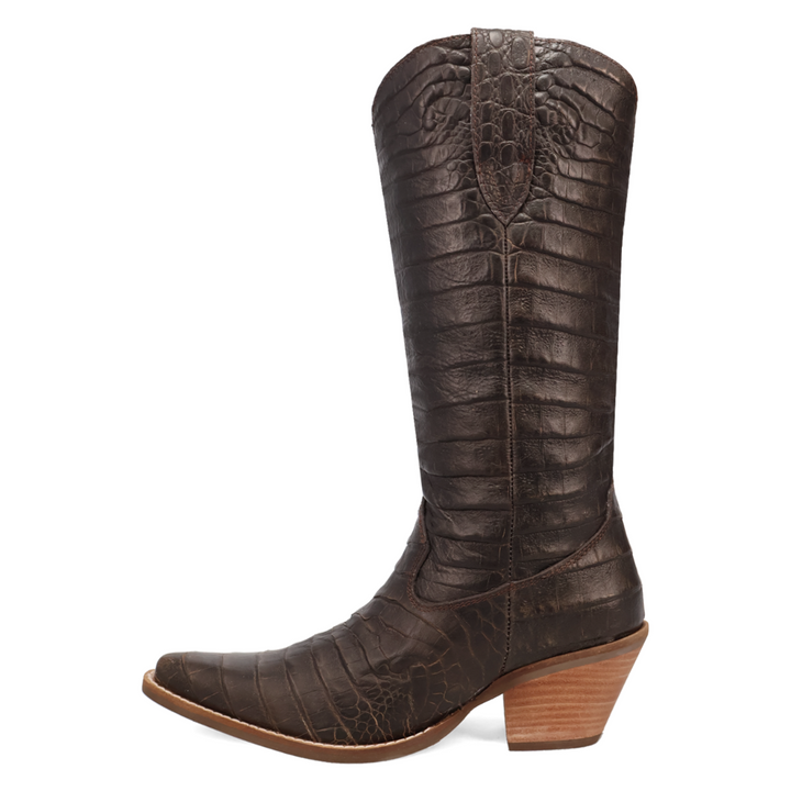 Online Exclusive | Dingo | Ozzie Animal Print Leather Boot in Brown **PREORDER