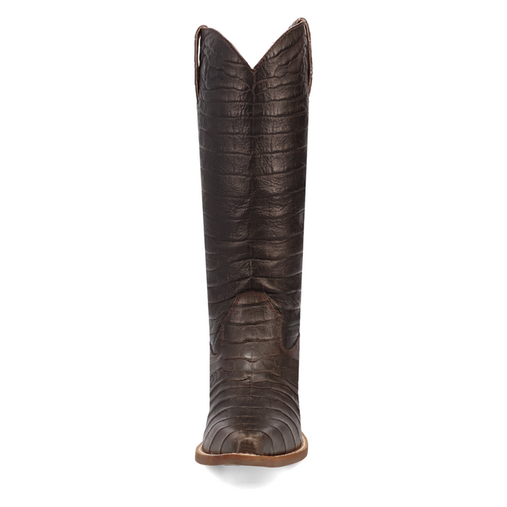 Online Exclusive | Dingo | Ozzie Animal Print Leather Boot in Brown **PREORDER