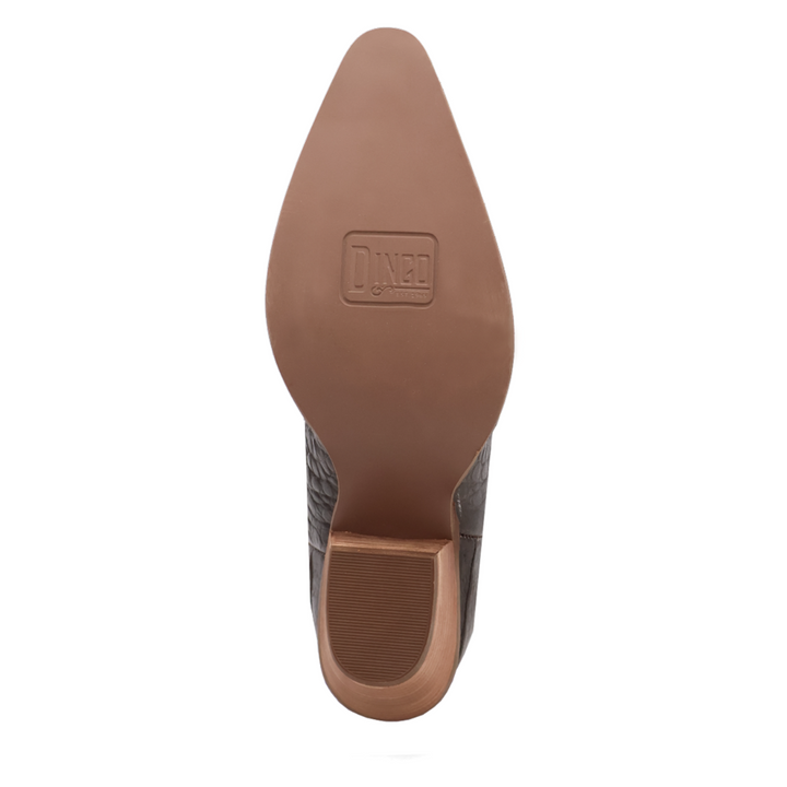 Online Exclusive | Dingo | Ozzie Animal Print Leather Boot in Brown **PREORDER