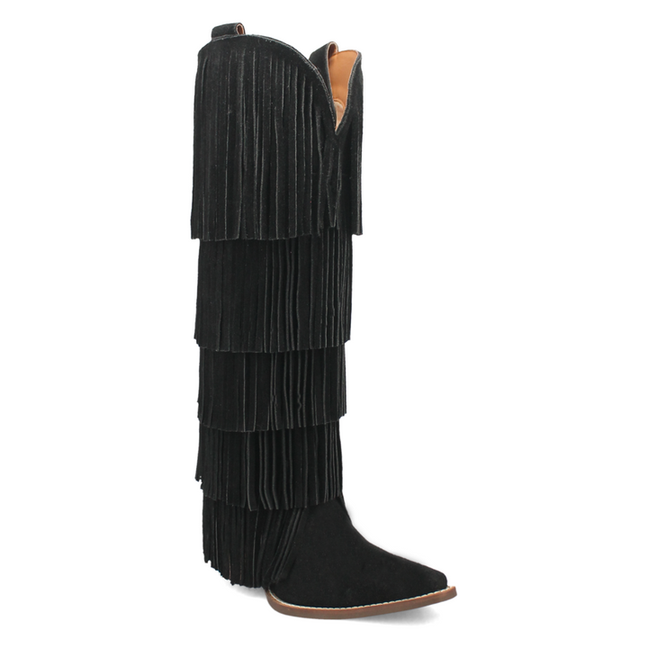 Online Exclusive | Dingo | Wild Child Suede Leather Boot in Black **PREORDER