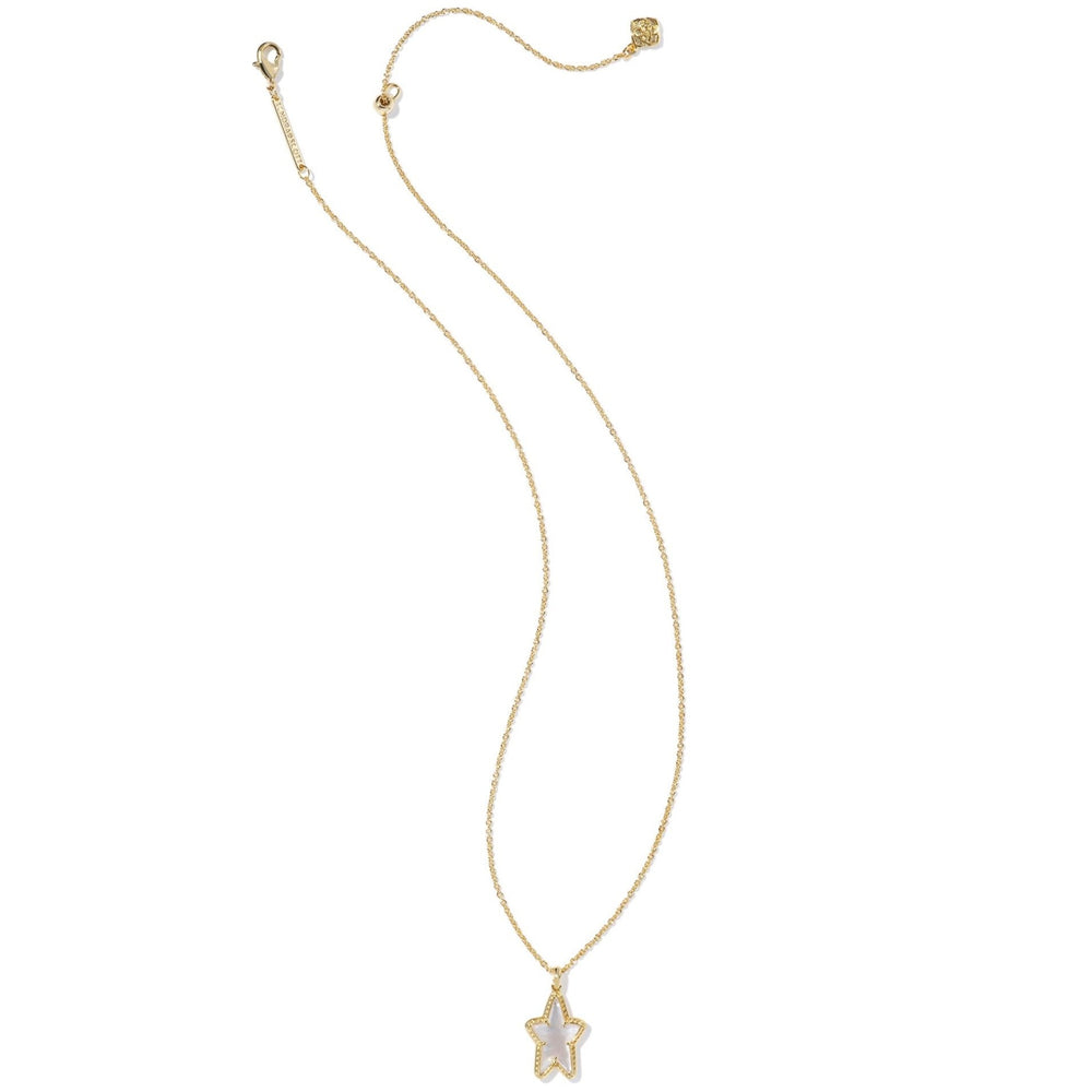 Kendra Scott | Ada Gold Star Short Pendant Necklace in Ivory Mother of Pearl - Giddy Up Glamour Boutique