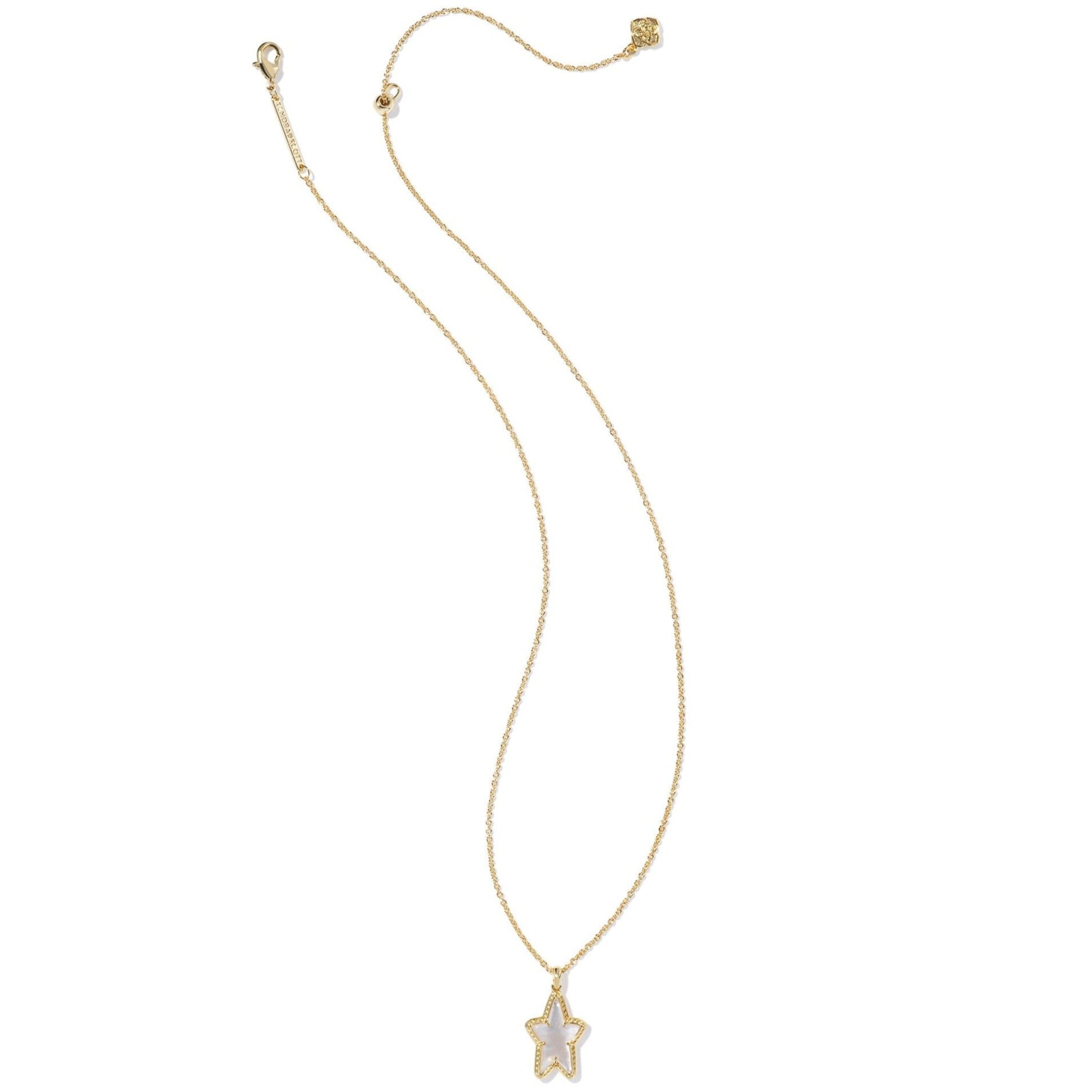 Kendra Scott | Ada Gold Star Short Pendant Necklace in Ivory Mother of Pearl - Giddy Up Glamour Boutique