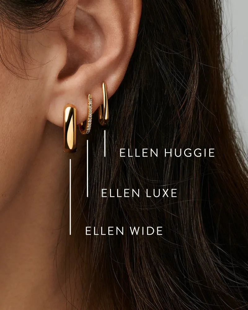 Kendra Scott | Ellen Wide Huggie Earrings in 18k Gold Vermeil - Giddy Up Glamour Boutique