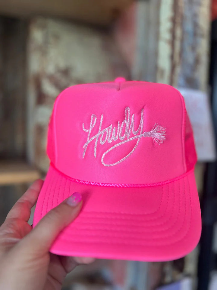 Howdy Rope Embroidered Trucker Hat
