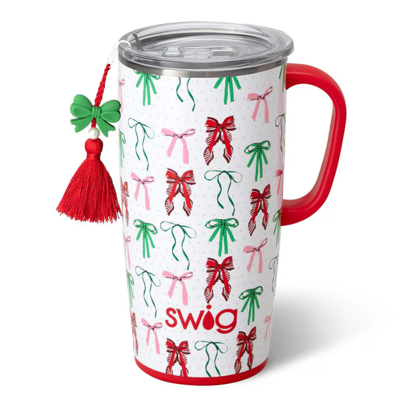 Swig | Ribbons and Bows Travel Mug in 22 oz