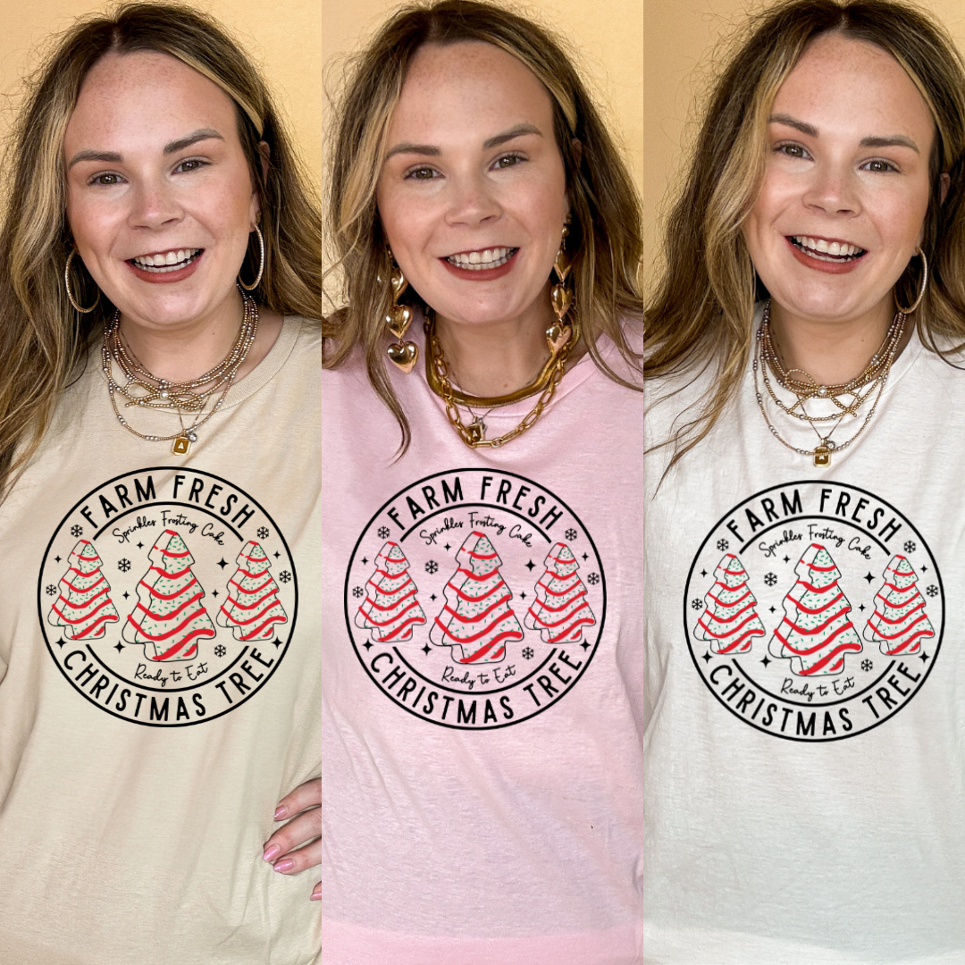 Online Exclusive | Farm Fresh Christmas Tree Graphic Tee in Multiple Color Options