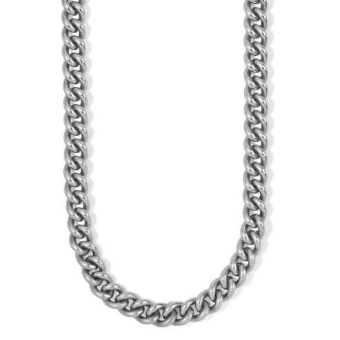Brighton | Ferrara Roma Curb Chain Necklace in Silver