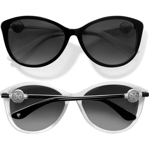 Brighton | Ferrara Sunglasses in Black and White - Giddy Up Glamour Boutique