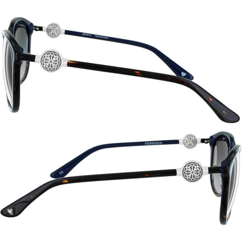 Brighton | Ferrara Sunglasses in Tortoise and Navy Blue - Giddy Up Glamour Boutique