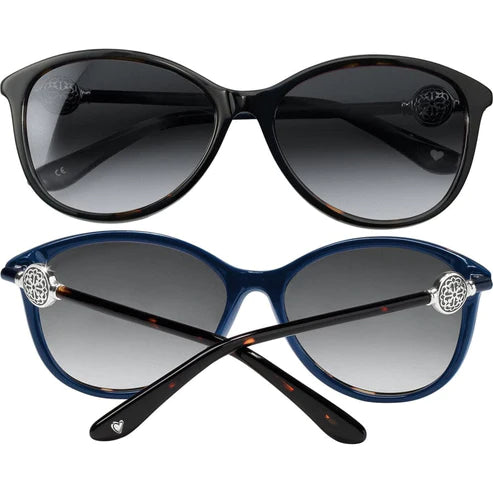 Brighton | Ferrara Sunglasses in Tortoise and Navy Blue - Giddy Up Glamour Boutique
