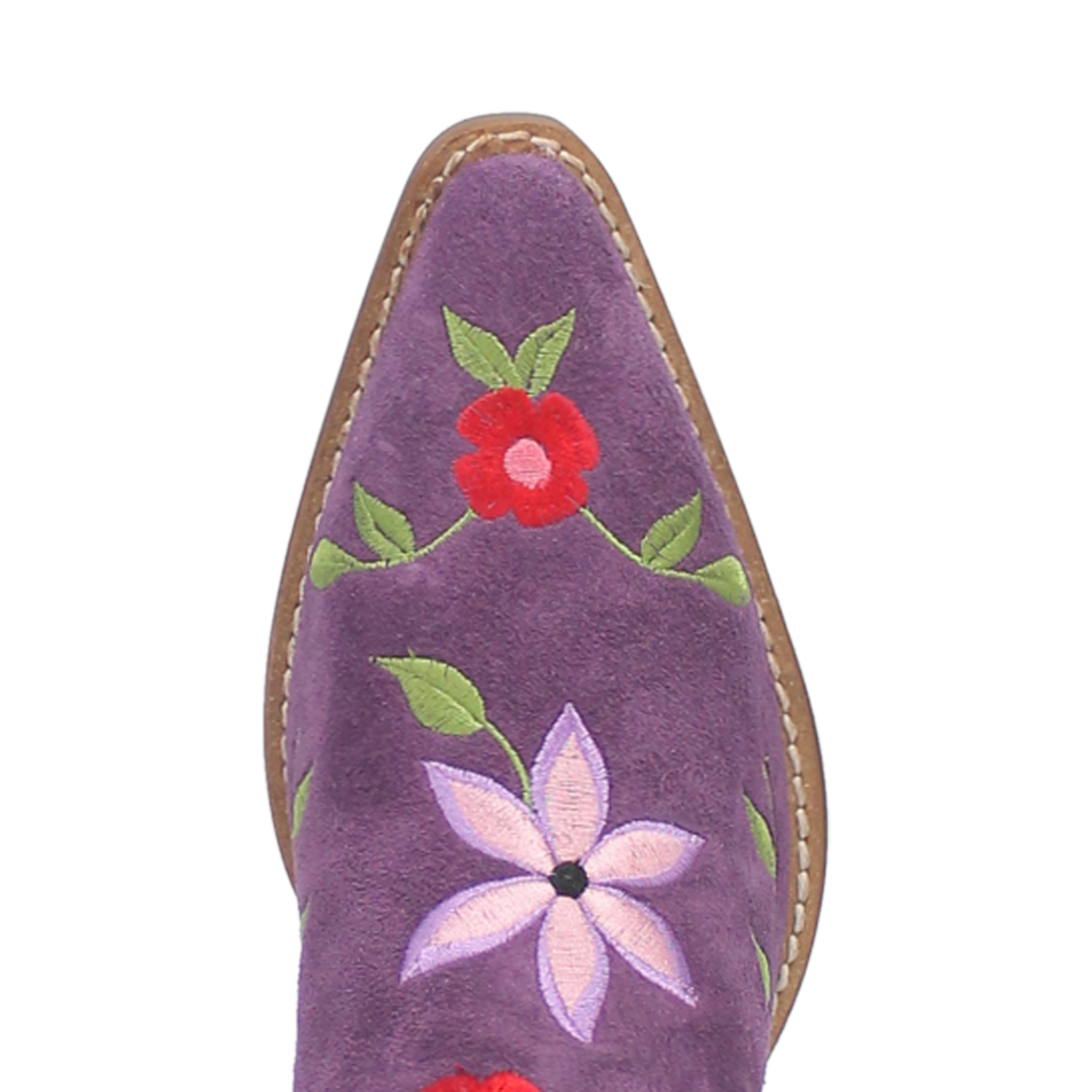 Online Exclusive | Dingo | Flower Power Suede Boot in Purple **PREORDER