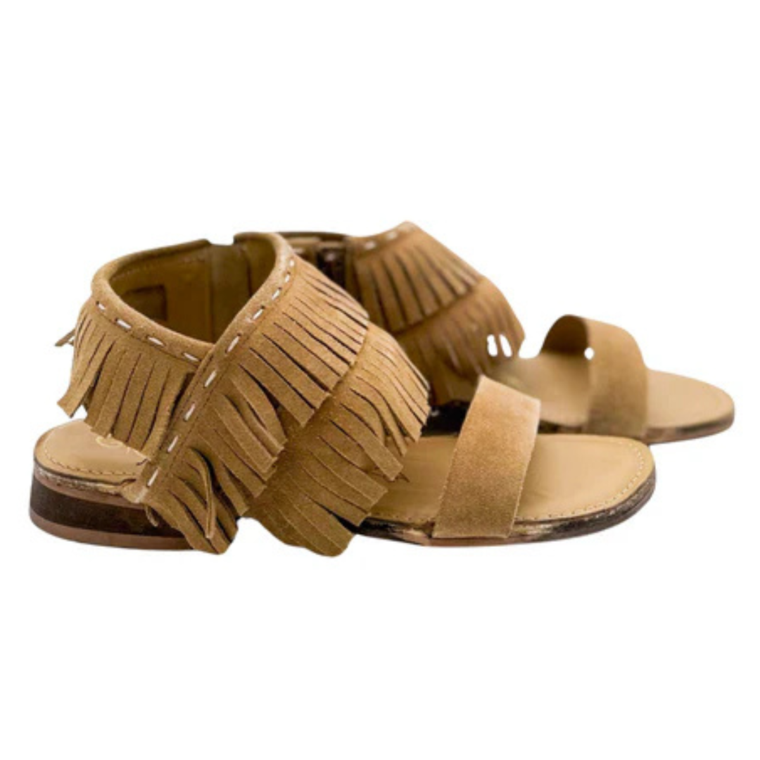 Online Exclusive | Fringe Star Sandal in Tan