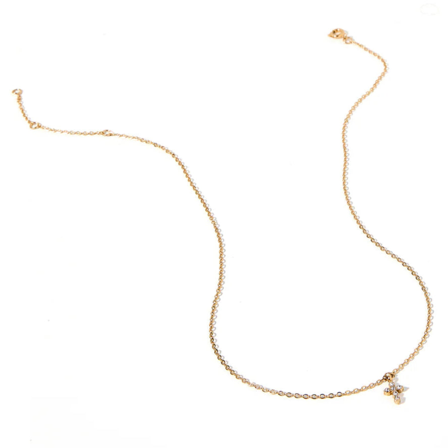 Linny Co | Carly Cross Necklace in Gold
