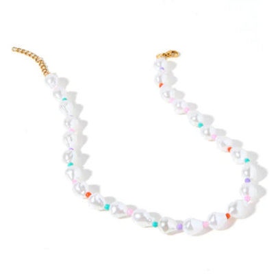 Linny Co | Maris Pearl Necklace in Multicolor