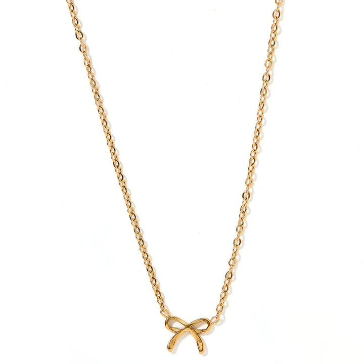 Linny Co | Sadie Bow Necklace in Gold