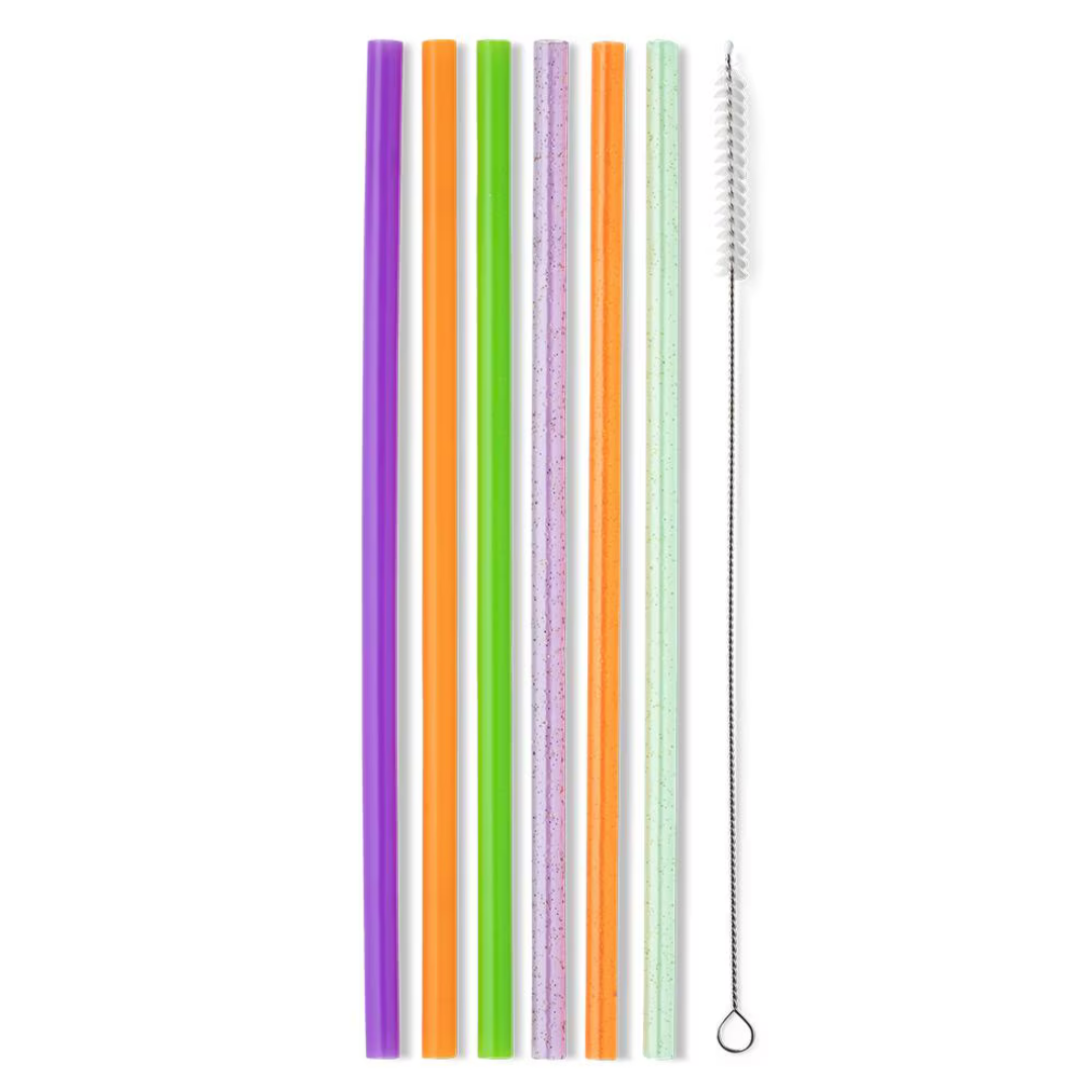 Swig | Halloween Glitter Reusable Straw Set