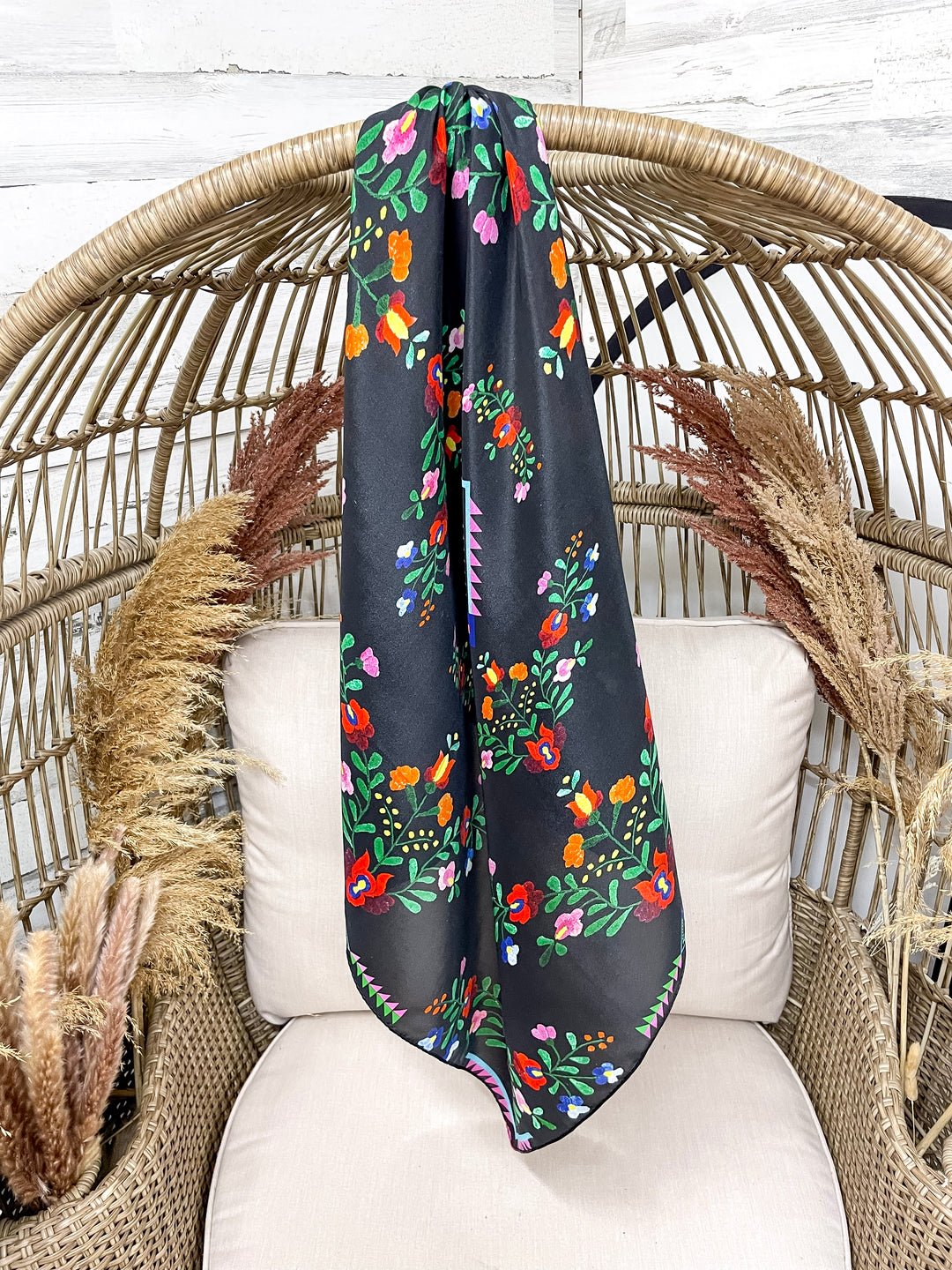 Fringe Scarves | Fiesta Wild Rag in Black