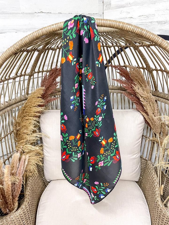 Fringe Scarves | Fiesta Wild Rag in Black