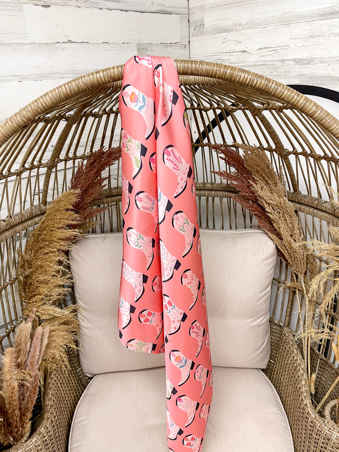 Boot Scootin Floral Wild Rag in Pink