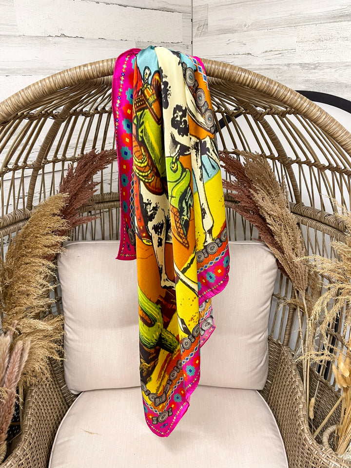 Fringe Scarves | Ranger Old Time Western Wild Rag in Pink