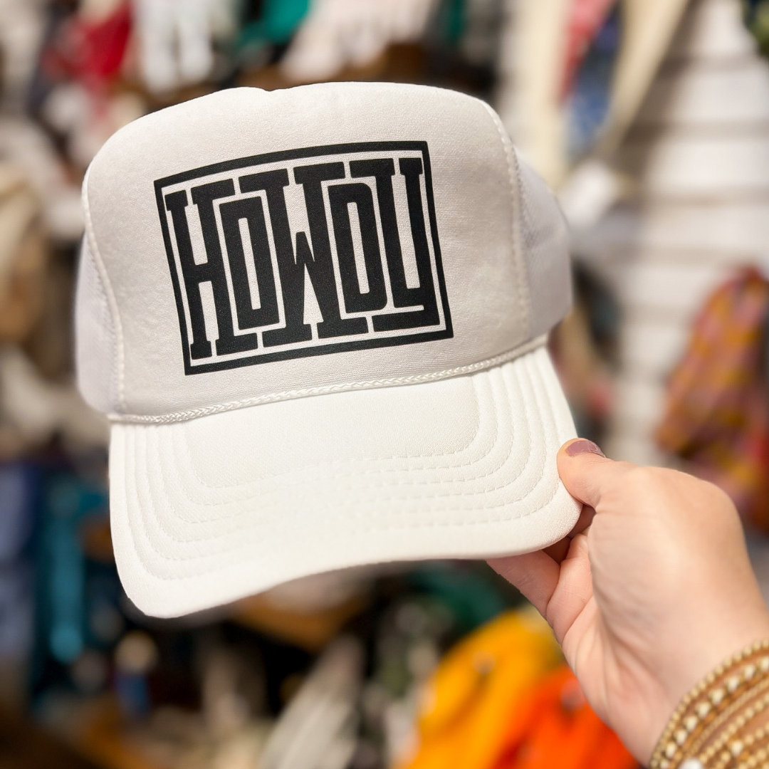 Online Exclusive | Howdy Foam Trucker Hat in White