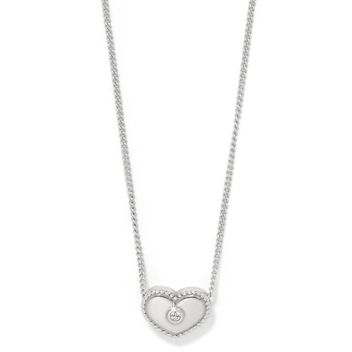 Brighton | Illumina Celeste Heart Petite Necklace in Silver