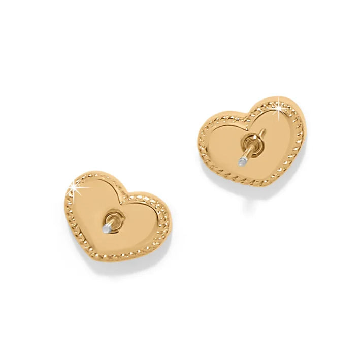Brighton | Illumina Celeste Heart Post Earrings in Gold
