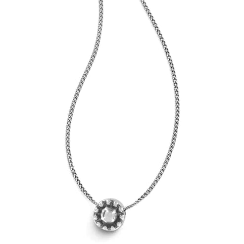 Brighton | Illumina Solitaire Necklace in Silver Tone - Giddy Up Glamour Boutique