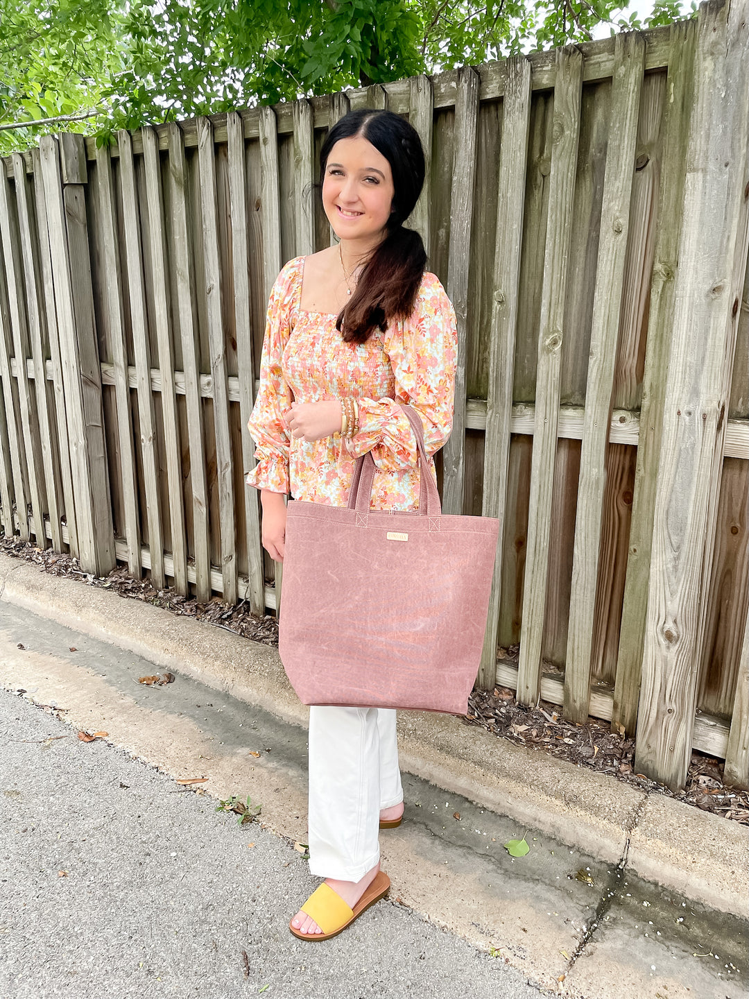 Confidently Me Floral Square Neck Long Sleeve Top in Pink - Giddy Up Glamour Boutique
