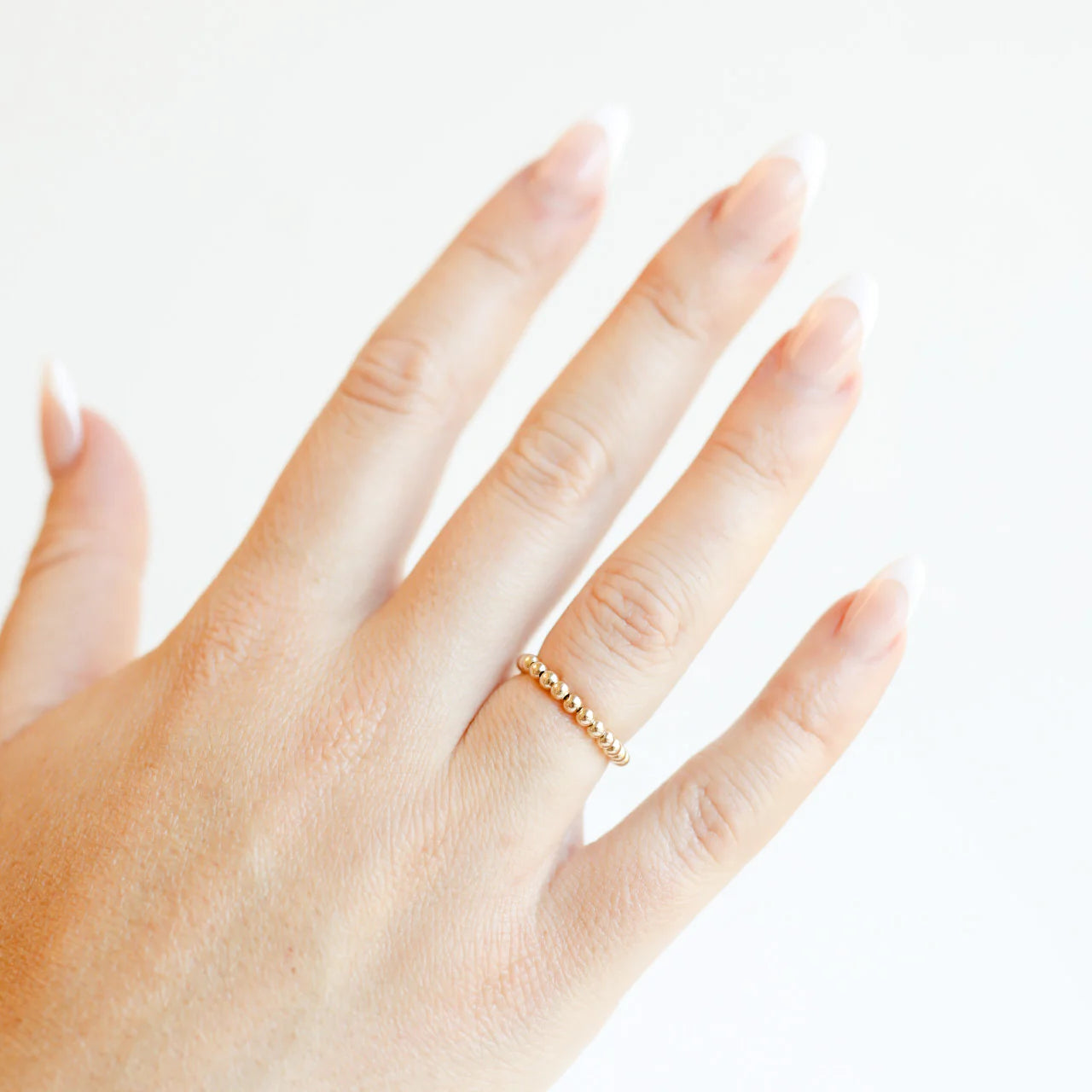 Beaded Blondes | Ella 2.5MM Beaded Band Ring - Giddy Up Glamour Boutique