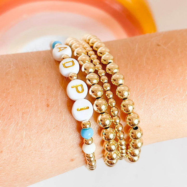 Beaded Blondes | A D Pi Color Sorority Bracelet - Giddy Up Glamour Boutique