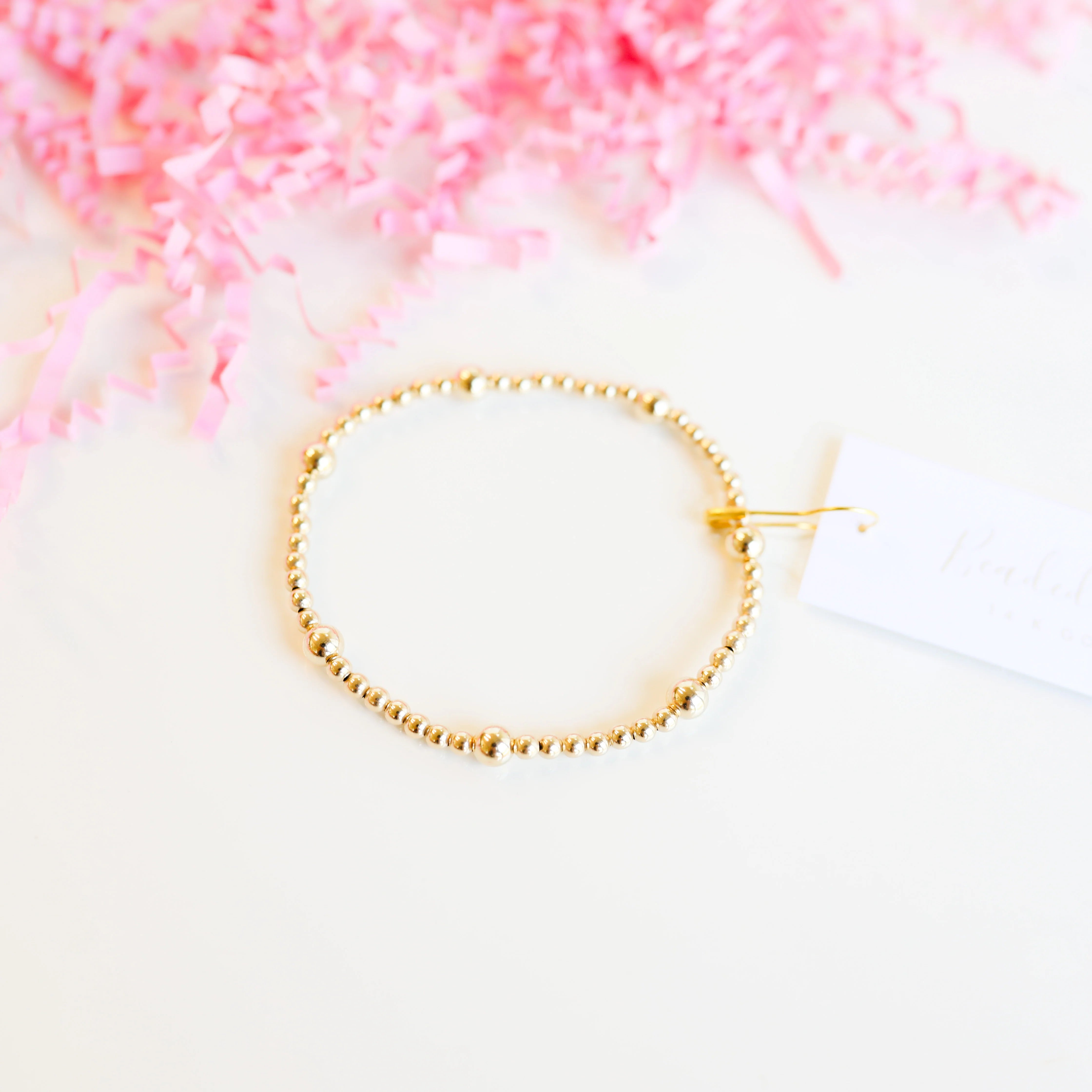 Beaded Blondes | Olive Bracelet in Gold - Giddy Up Glamour Boutique
