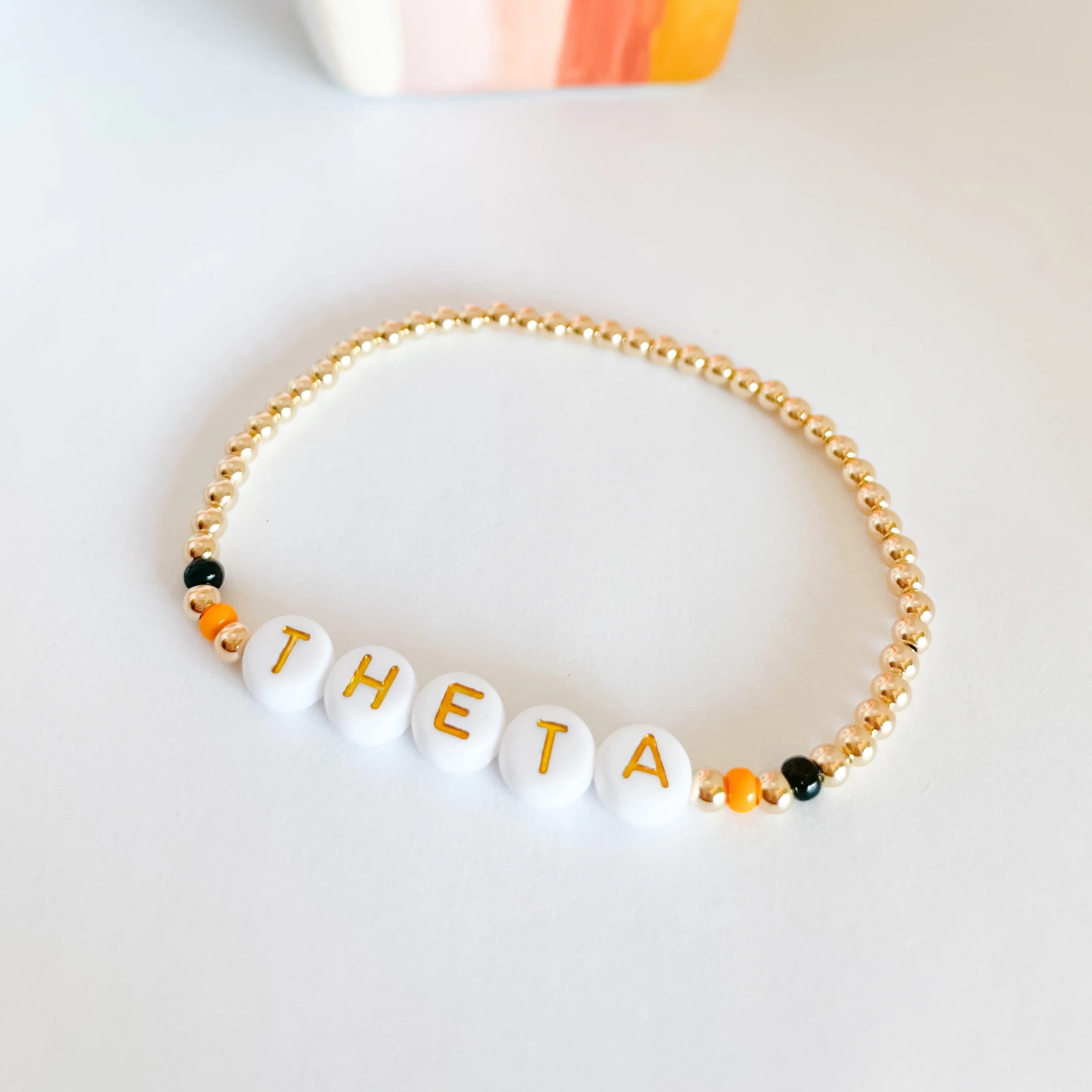 Beaded Blondes | Theta Color Sorority Bracelet - Giddy Up Glamour Boutique