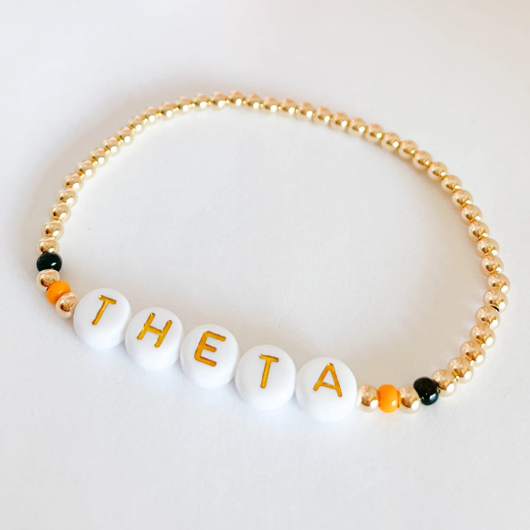 Beaded Blondes | Theta Color Sorority Bracelet - Giddy Up Glamour Boutique