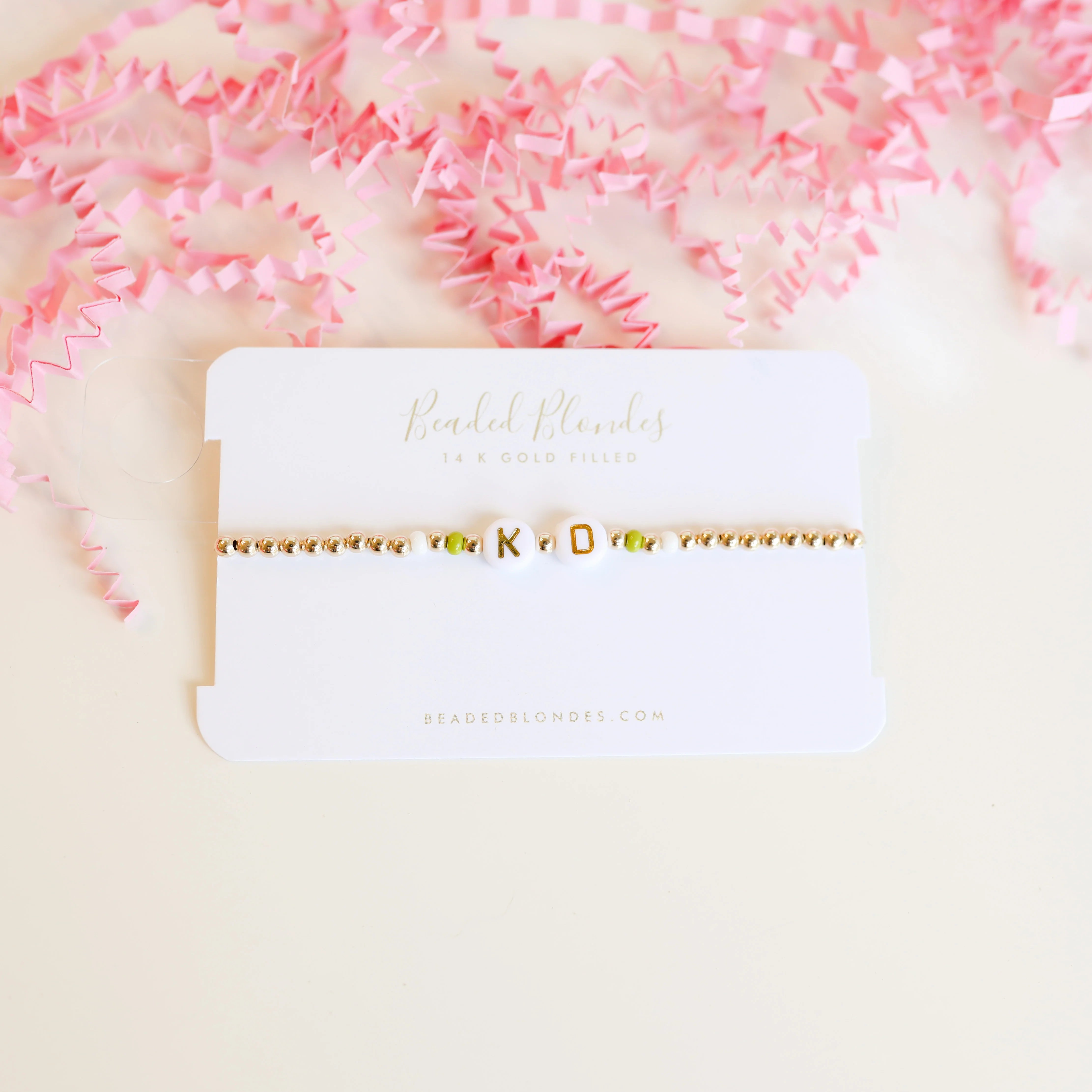 Beaded Blondes | Kappa Delta Color Sorority Bracelet - Giddy Up Glamour Boutique