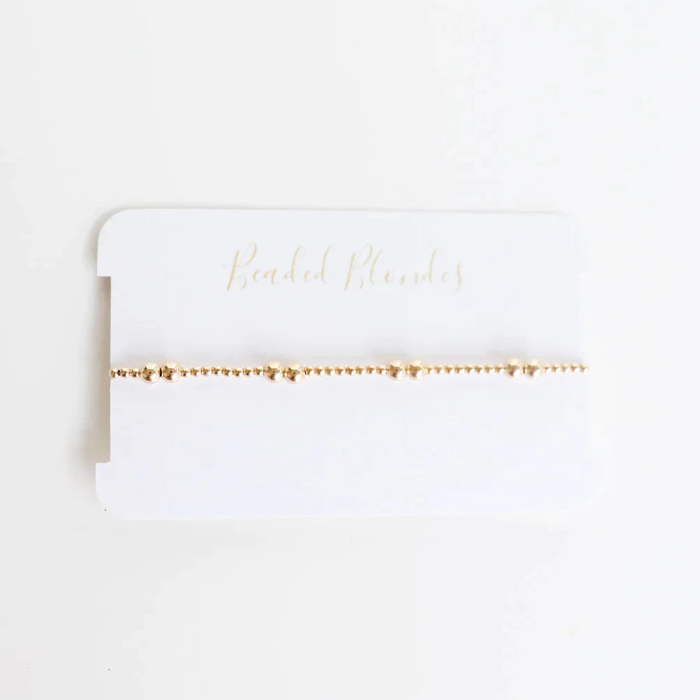 Beaded Blondes | Leah Bracelet in Gold - Giddy Up Glamour Boutique