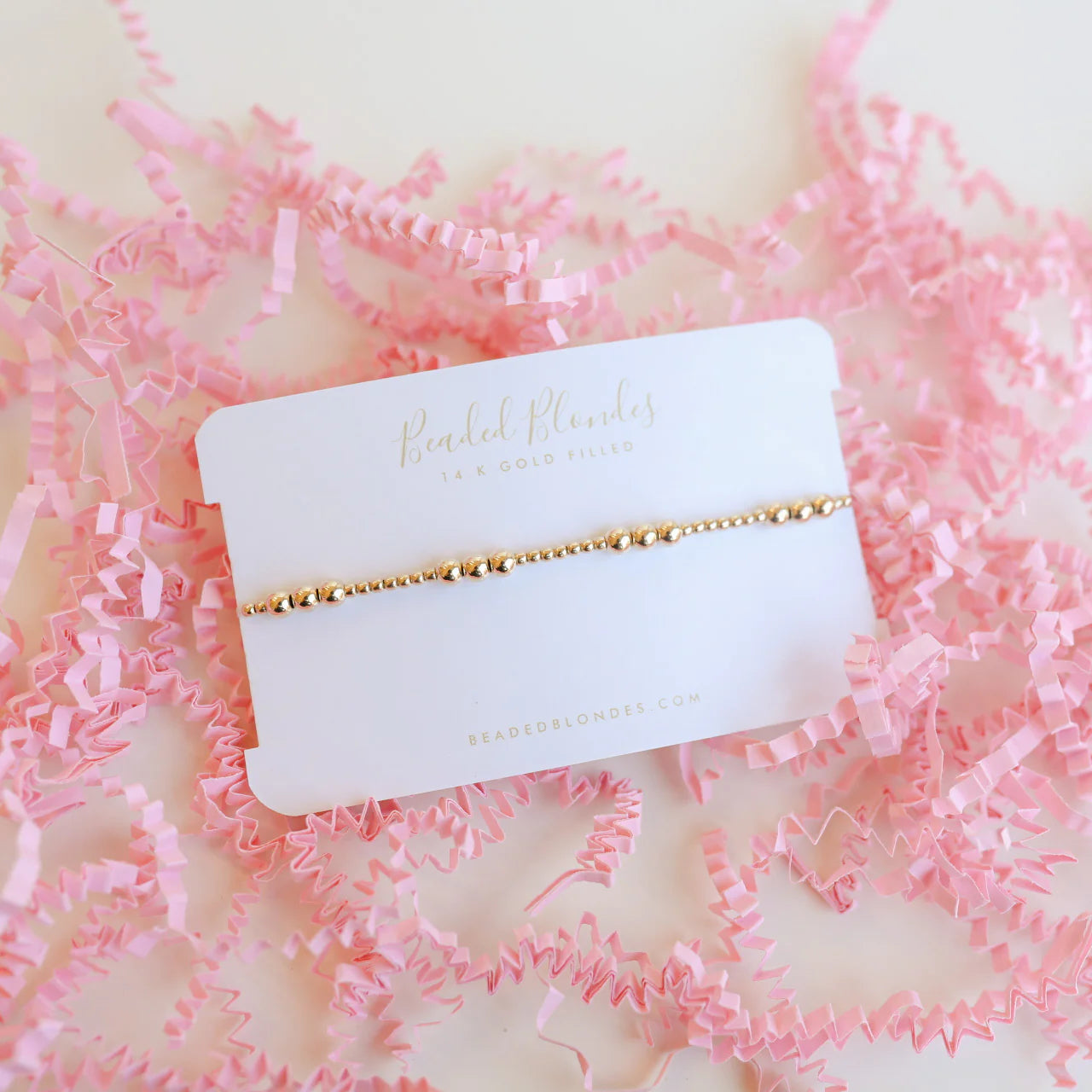 Beaded Blondes | ILY Gold Bracelet - Giddy Up Glamour Boutique