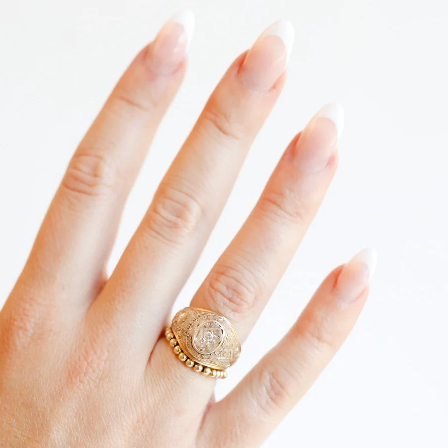 Beaded Blondes | Ella 2.5MM Beaded Band Ring - Giddy Up Glamour Boutique