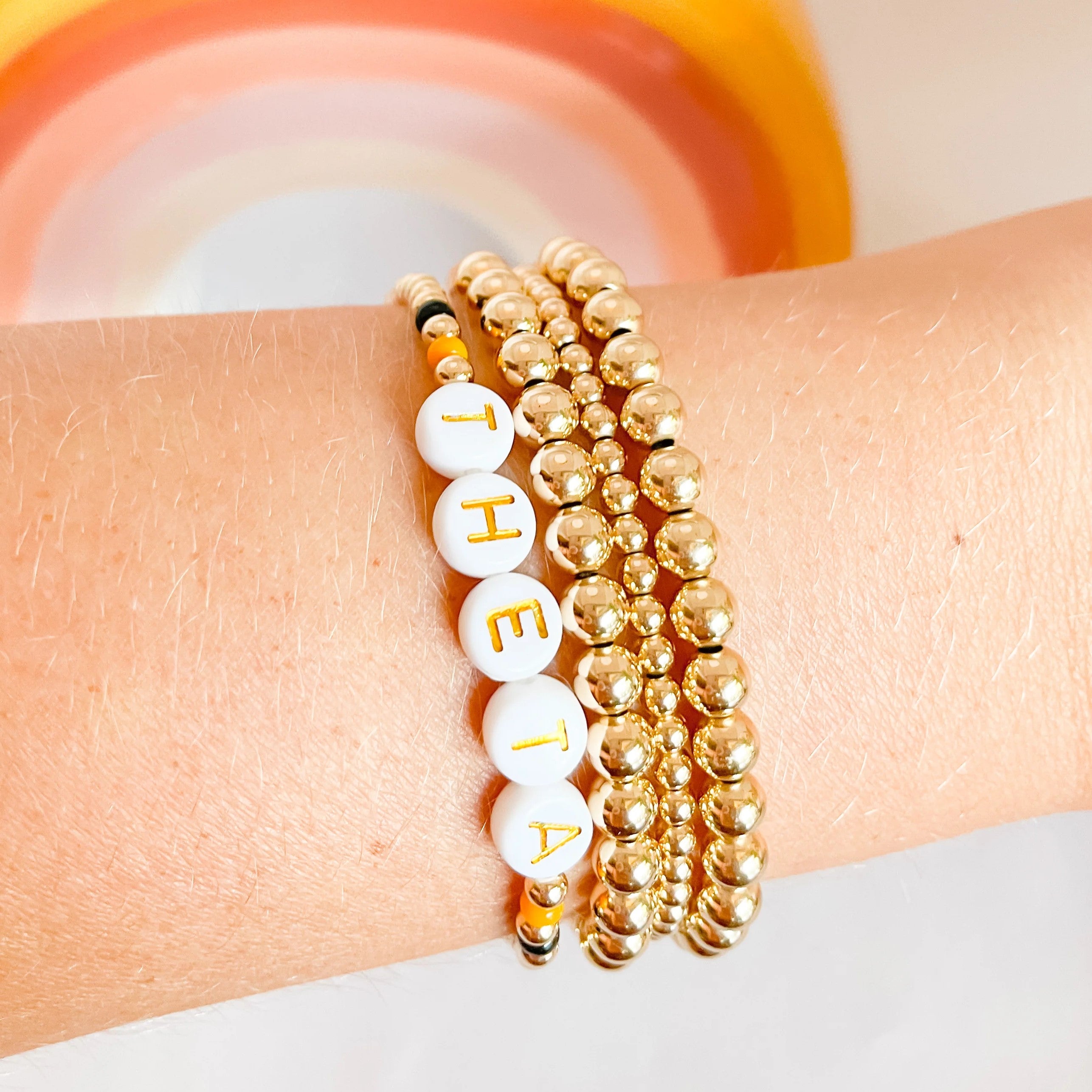 Beaded Blondes | Theta Color Sorority Bracelet - Giddy Up Glamour Boutique
