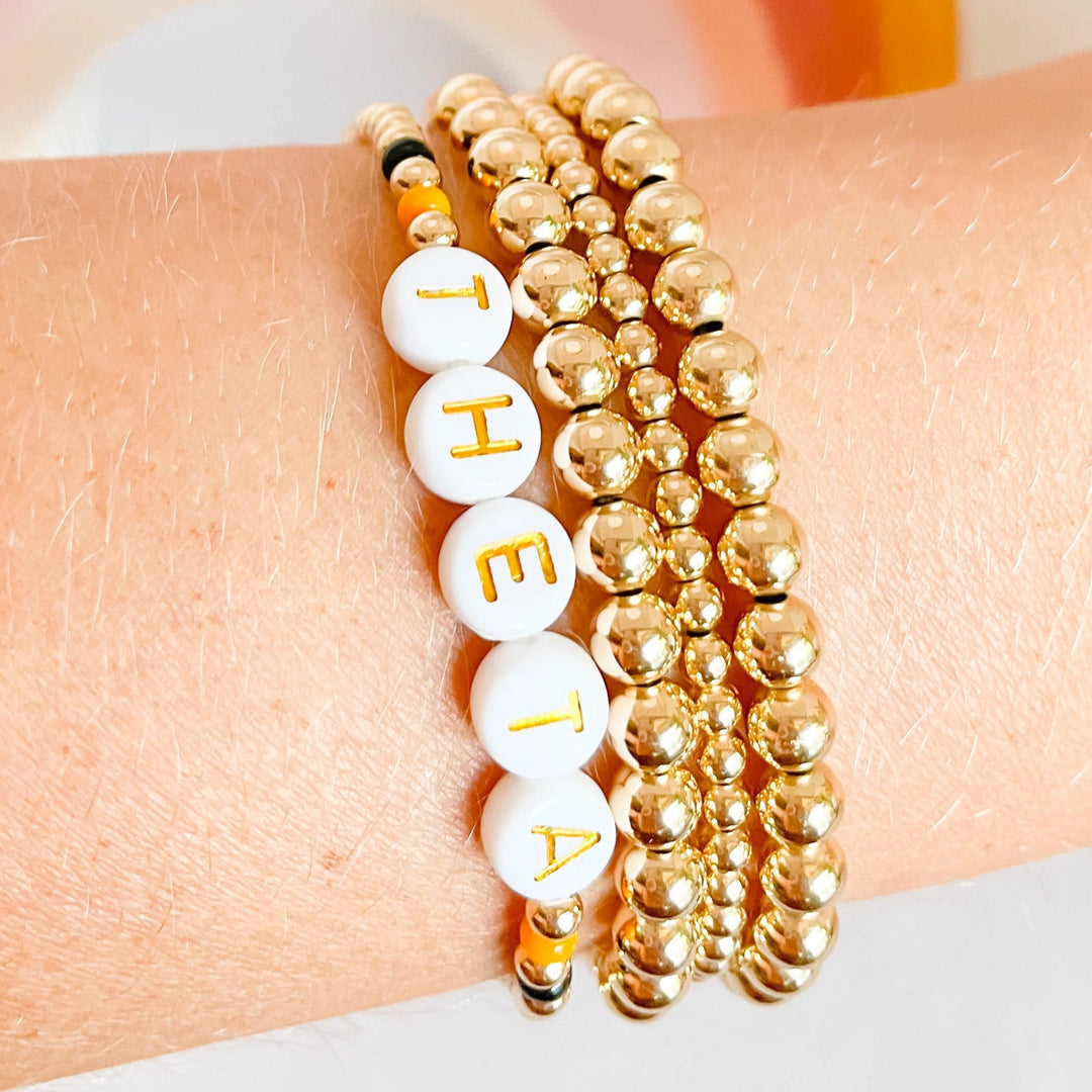 Beaded Blondes | Theta Color Sorority Bracelet - Giddy Up Glamour Boutique