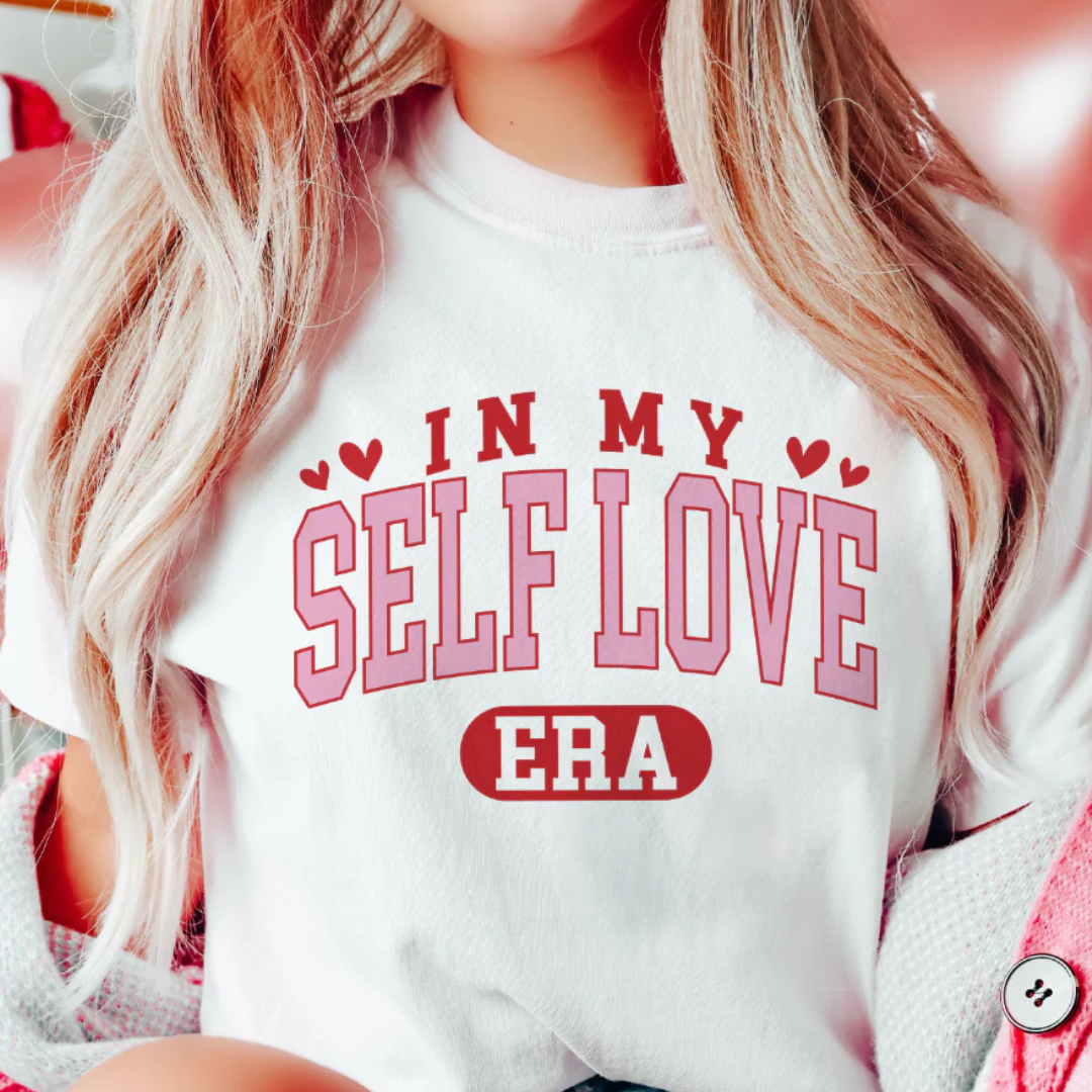 Online Exclusive | In My Self Love Era Graphic Tee in White